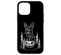Goth Bunny Emo Rabbit on Pumpkin Gothic Halloween Case for iPhone 12 mini