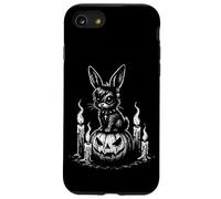 Goth Bunny Emo Rabbit on Pumpkin Gothic Halloween Case for iPhone SE (2020) / 7/8