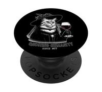 Goth Cat Dark Gothic Creepy Birthday 1977 Ghosting Humanity PopSockets Adhesive PopGrip