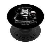 Goth Cat Dark Gothic Creepy Birthday 1981 Ghosting Humanity PopSockets Adhesive PopGrip