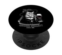 Goth Cat Dark Gothic Creepy Birthday 1990 Ghosting Humanity PopSockets Adhesive PopGrip