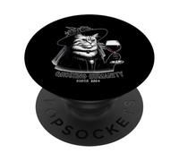 Goth Cat Dark Gothic Creepy Birthday 2004 Ghosting Humanity PopSockets Adhesive PopGrip
