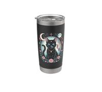 Goth cat moonphases Moon Dreamcatcher cottagecore Pastel Stainless Steel Insulated Tumbler