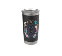 Goth cat moonphases Moon Dreamcatcher cottagecore Pastel Stainless Steel Insulated Tumbler