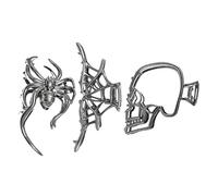 Goth Claw Clip - Creepy Metal Clamp Decor | Decorative Spooky Spider Skeleton Hair Clips for Women Girls Fall Party Cosplay Stage Performance School Outdoor Home