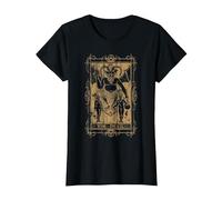Goth Clothing Tarot Card The Devil Witchy Occult Horror T-Shirt, Women, Black, X-Large