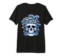 Goth Cottagecore Skull Mushroom Dark Boho Men Women Vintage Premium T-Shirt