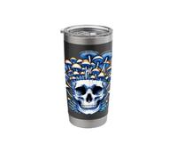 Goth Cottagecore Skull Mushroom Dark Boho Men Women Vintage Stainless Steel Insulated Tumbler