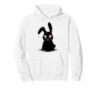 Goth Creepy Cute Bunny Dark Grunge Alt Horror Gothic Rabbit Pullover Hoodie
