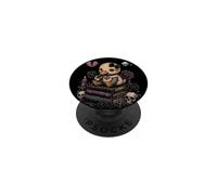 Goth Duck Cute Spooky Dark Aesthetic Broken Heart PopSockets Adhesive PopGrip