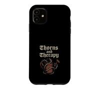 Goth Gardener Witchy Garden Skull Plant Moody Dark Aesthetic Case for iPhone 11