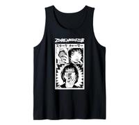 Goth Girl Snake In Mouth Horror Manga Halloween Tank Top