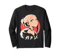 Goth Grunge Demon Anime Girl Waifu Horror Alt Aesthetic Long Sleeve T-Shirt