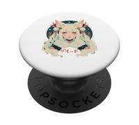 Goth Grunge Demon Anime Girl Waifu Horror Alt Aesthetic PopSockets Adhesive PopGrip