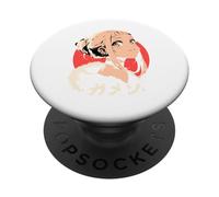 Goth Grunge Demon Anime Girl Waifu Horror Alt Aesthetic PopSockets Adhesive PopGrip