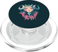 Goth Grunge Demon Anime Girl Waifu Horror Alt Aesthetic PopSockets PopGrip for MagSafe
