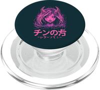 Goth Grunge Demon Anime Girl Waifu Horror Alt Aesthetic PopSockets PopGrip for MagSafe