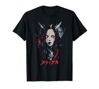 Goth Grunge Demon Anime Girl Waifu Horror Alt Aesthetic T-Shirt