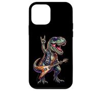Goth Guitar HeavyMetal Dinosaur, Rock'n Roll Music Case for iPhone 12 mini