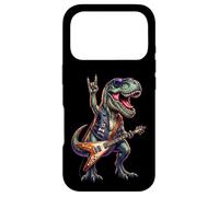 Goth Guitar HeavyMetal Dinosaur, Rock'n Roll Music Case for iPhone 17 Pro