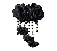 Goth Hair Clip Steampunk Barrettes Gothic Headwear Bead Chain Goth Hairpin Day Of The Dead Hair Flower Day Of The Dead Hair Flower