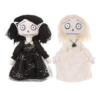 Goth Haunted Voodoo Dolls Horror Living Dead Dolls Scary Halloween Living Room Desktop Creepy Decoration (B)