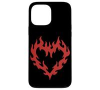 Goth Heart Flames Grunge Fire Alt Y2k Aesthetic Cute Red Case for iPhone 13 Pro Max