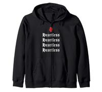 Goth Heartless Zip Hoodie