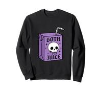 Goth Juice Box Skull Pastel Goth Aesthetic Halloween Sweatshirt