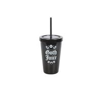 Goth Juice Plastic Tumbler with Straw KDMD Black One Size