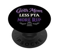 Goth Mom Alternative Parenting Spooky Mom Humor Dark Mom PopSockets Adhesive PopGrip