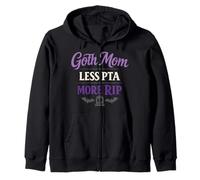 Goth Mom Alternative Parenting Spooky Mom Humor Dark Mom Zip Hoodie
