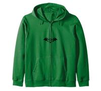 Goth Mommy Bat Wings Gothic Vampire Aesthetic Zip Hoodie