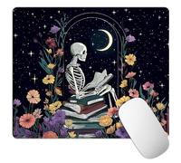 Goth Mouse Pad,Funny Mouse Pads for Desk,Square Mouse Mat with Waterproof Non-Slip Rubber Base,Gothic Office Desk Accessories Decor Supplies for Laptop, Computer & Pc
