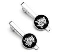 Goth Mouses Rat 2 Pcs Tie Clips for Men Tie Bar Tie Pins for Regular Ties Wedding Business