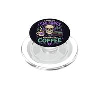 Goth Music Coffee Mood Broken Heart Listener Vibe PopSockets PopGrip for MagSafe