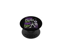 Goth Music Lover Same Playlist More Back Pain Humor PopSockets Adhesive PopGrip