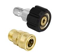 Goth Perhk M22-14 Pressure Washer Adapter Set,3/8 Quick Connect Swivel Accessories Adaptors, High-Pressure Water Gun Male Sprayer Pipe Hose Fitting