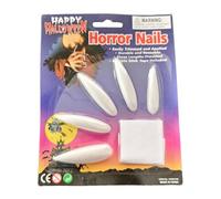 Goth Press on Nails,Full Cover False Nails Long - Gothic Fingernail Decoration for Halloween Vampire Role Play Party Stage Performance Holiday Dress Up Haunted House