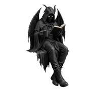 Goth Room Decor | Dark Aesthetic Resin Statue | Skeleton Bedroom Decor Table Statue | for Home Office Living Room Bedroom Shelf Tabletop Cabinet Holiday Party