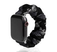 Goth Roses Butterfly Skeleton Fairy Scrunchie Watch Bands Soft Elastic Replacement Wristband Compatible with Apple Watch 42mm/44mm