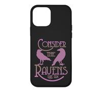 Goth Scripture Art Luke 12:24 Consider the Ravens Case for iPhone 12 mini