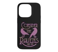 Goth Scripture Art Luke 12:24 Consider the Ravens Case for iPhone 14 Pro