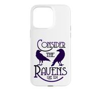 Goth Scripture Art Luke 12:24 Consider the Ravens Case for iPhone 15 Pro Max