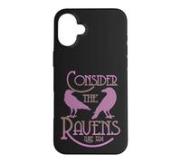Goth Scripture Art Luke 12:24 Consider the Ravens Case for iPhone 16 Plus