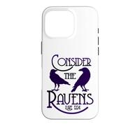 Goth Scripture Art Luke 12:24 Consider the Ravens Case for iPhone 16 Pro