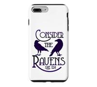 Goth Scripture Art Luke 12:24 Consider the Ravens Case for iPhone 7 Plus/8 Plus
