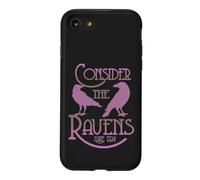 Goth Scripture Art Luke 12:24 Consider the Ravens Case for iPhone SE (2020) / 7/8