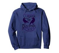 Goth Scripture Art Luke 12:24 Consider the Ravens Pullover Hoodie