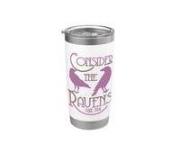 Goth Scripture Art Luke 12:24 Consider the Ravens Stainless Steel Insulated Tumbler